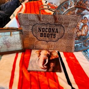 Leather Nocona Unisex briefcase/ medium clutch